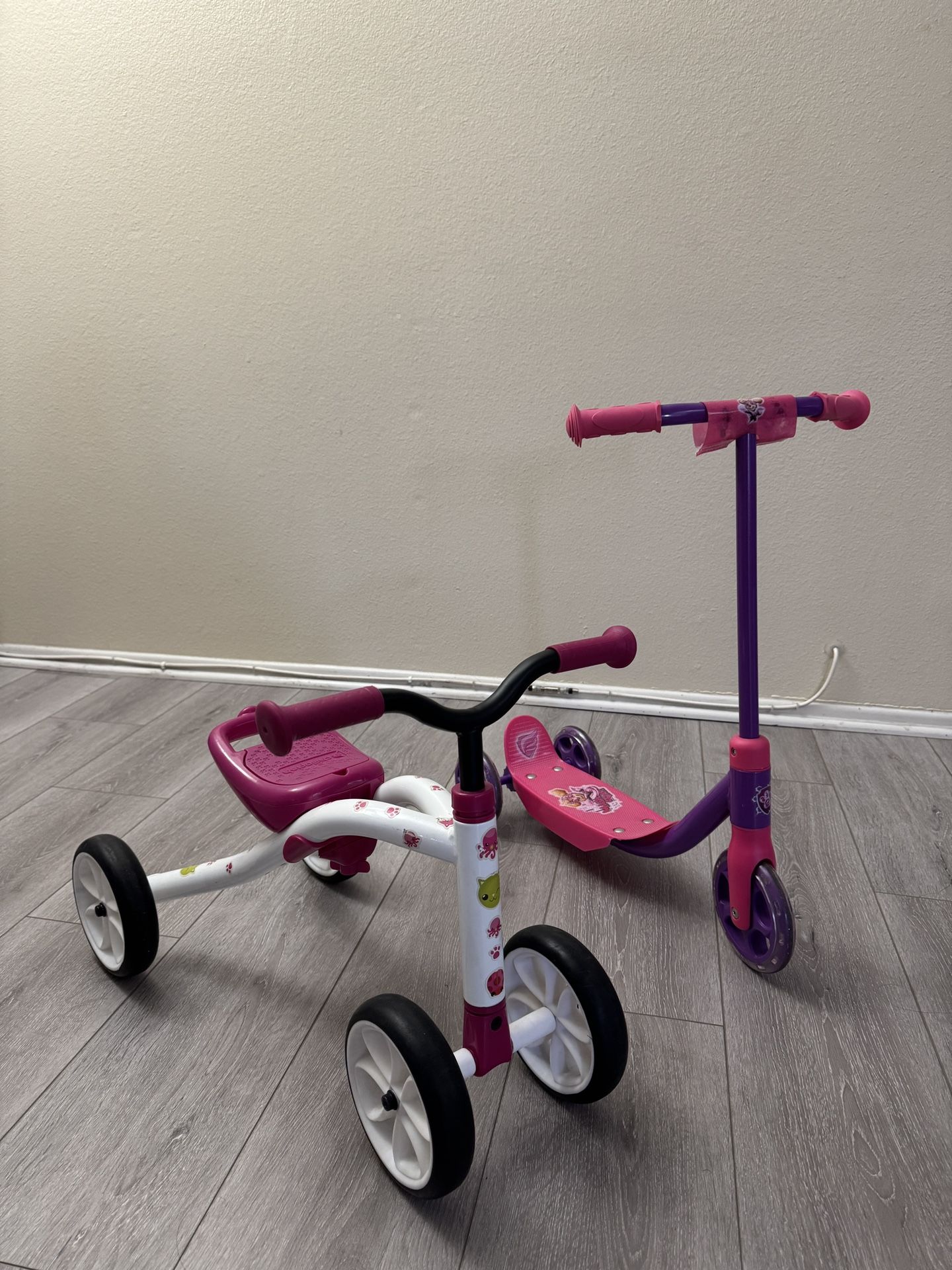 Kids Scooter And Push Bike