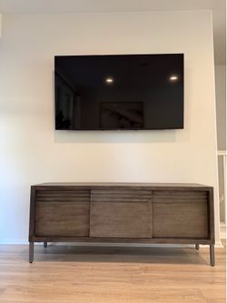 Modern Wood Media Console