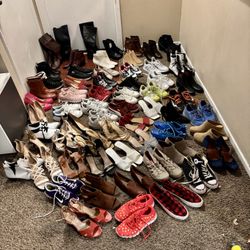 Women’s And Boys. Boots , Shoes, And Sandals New And Like New Different Size 15$-20$-25$ For Each 
