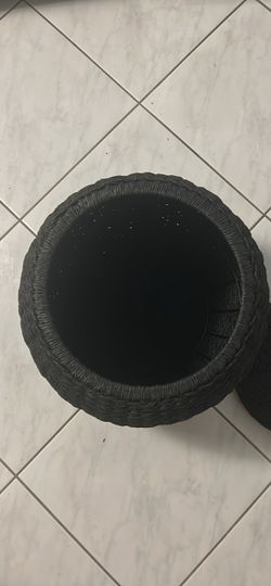 Black Wicker Basket