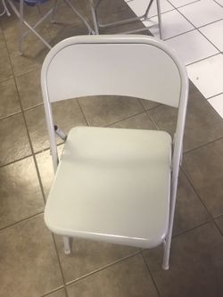 Metal folding chairs