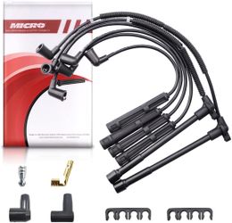 MAS Ignition Distributor w/Cap & Rotor and Set of 6 Wire Sets Compatible 3.3L V6