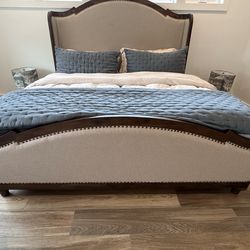 Beautiful Upholstered King Size Bed