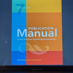 Publication Manual 7th Edition 