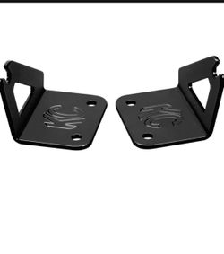 Hood Mount Bracket set for KC 336 30" LED Light Bar on a Jeep JK Wrangler