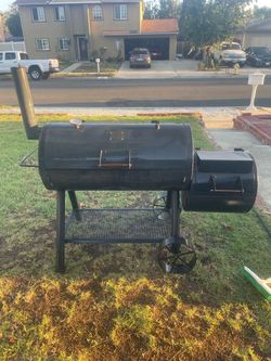 Large Offset BBQ Smoker Grill