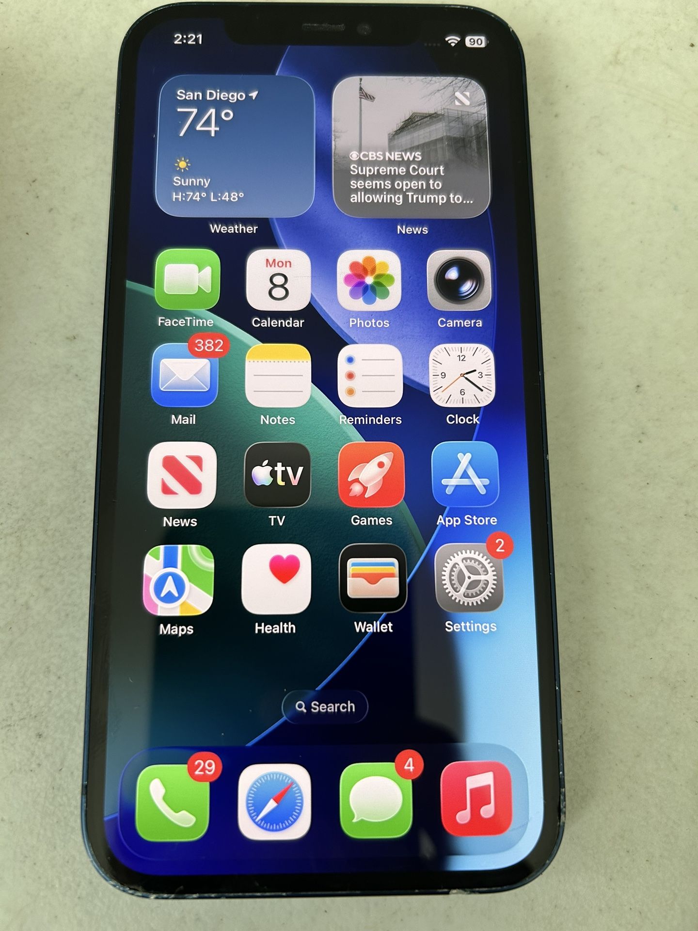 iPhone 12 Unlocked blue