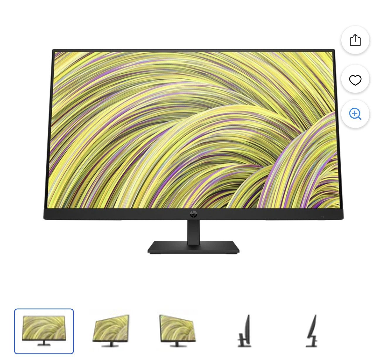 HP P27h G5 FHD Monitor 27" FHD (1920 x 1080) 48-75 Hz