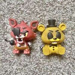 FNAF Mystery Mini Golden Freddy and Foxy