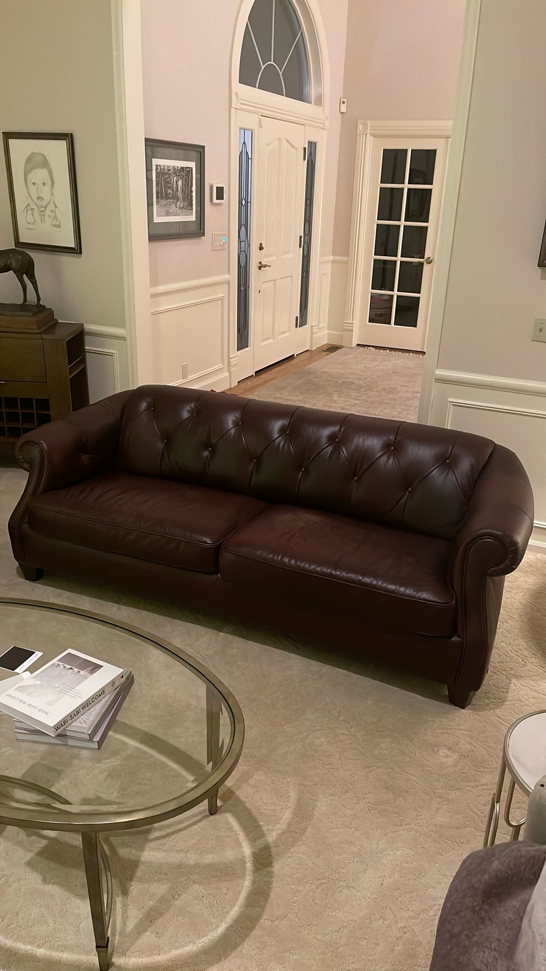 Macys  Leather Couch 