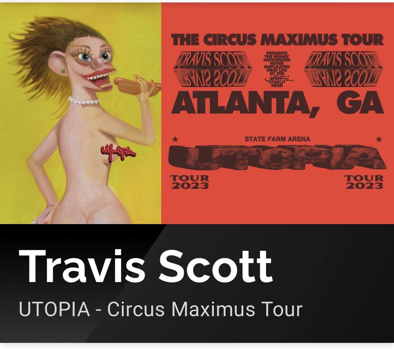 2 Circus Maximus Travis Scott Tour Tickets