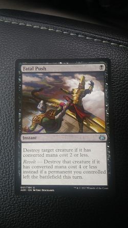 Fatal push magic card