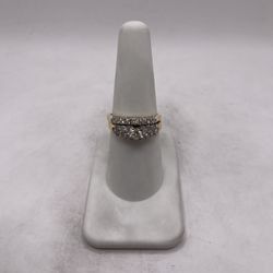 14kt Dual-Tone Gold Duo Diamond Engagement Style Ring Set