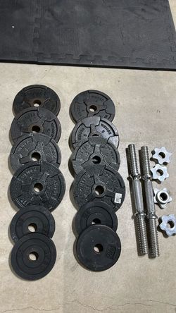 Weider Dumbbell Weight Plates Set with Handles