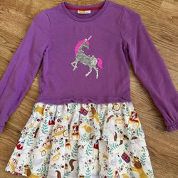 Mini Boden Girl’s Unicorn Dress 7-8Y