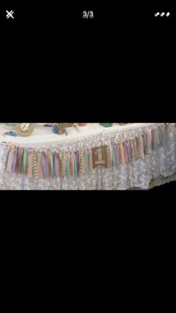 First birthday banner