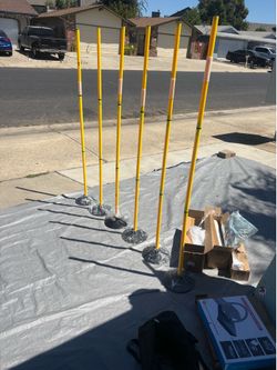 Brand New Aka Sports Gear Agility Poles 6 Pack Sports Soccer Training Poles