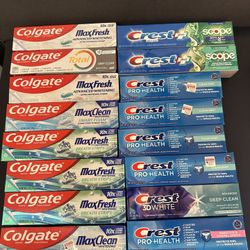 Colgate & Crest Toothpaste