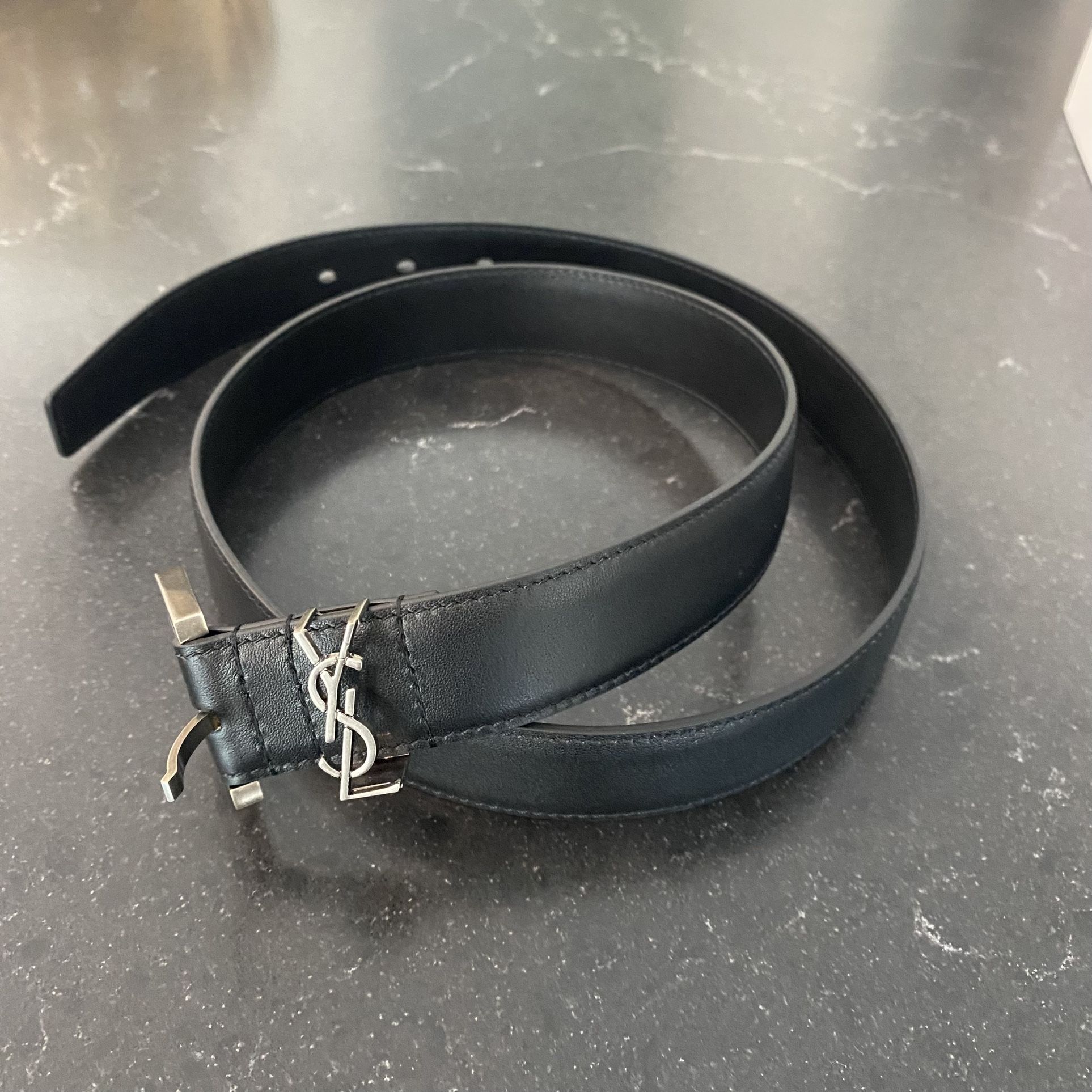 Yves Saint Laurent YSL Black Belt 100 Cm