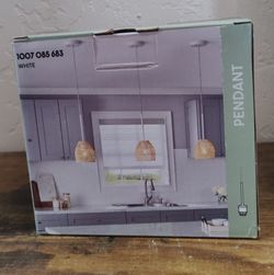 Metal Rod And Pendant Kit White