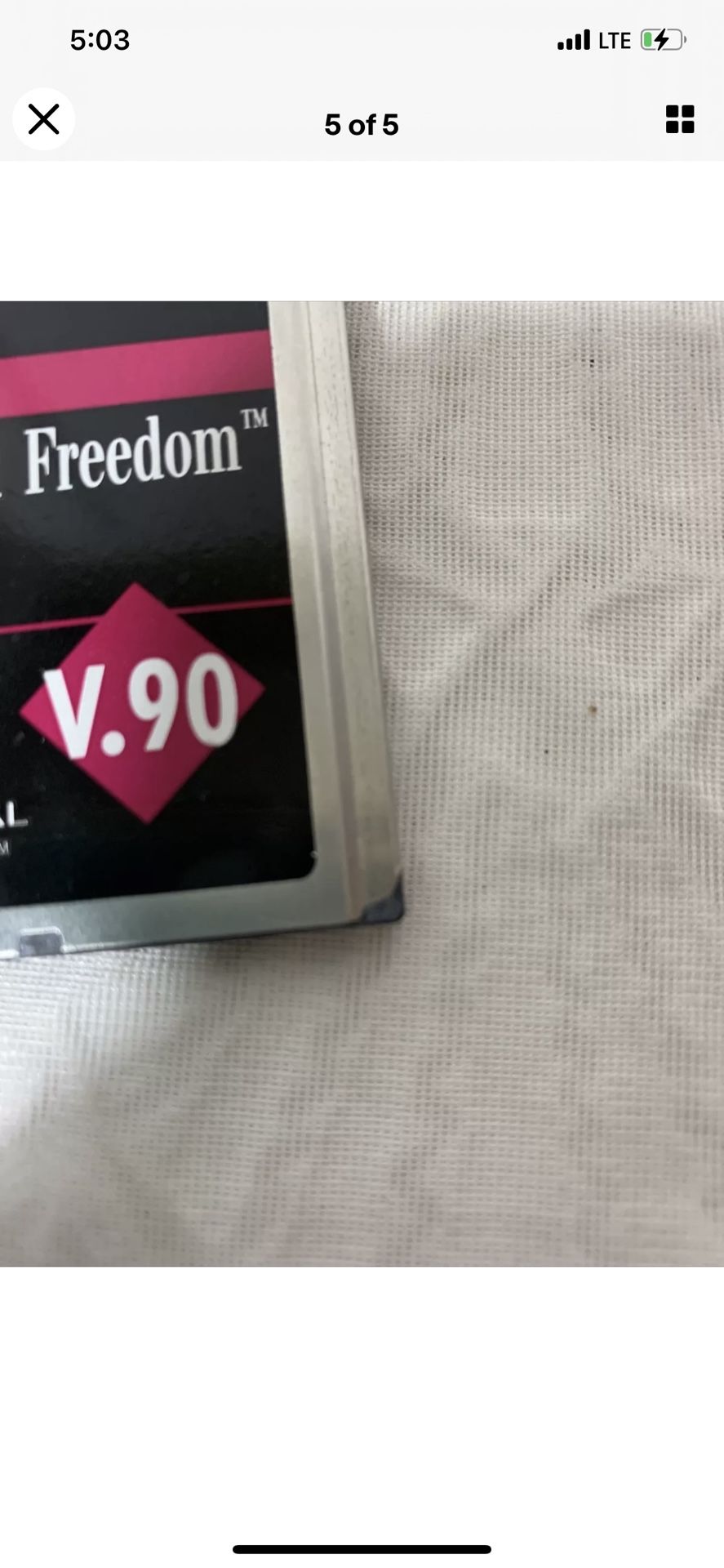 DF5660 - TDK - PCMCIA Global Freedom 5660 V.90 PC Card Modem Computer/Laptop Eqp In great untested condition! Measurements included in detailed pics!