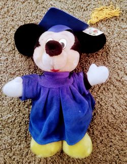 Vintage graduation Mickey mouse