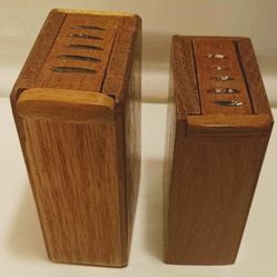 2 Wooden Puzzle Boxes