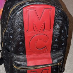 New MCM leather backpack