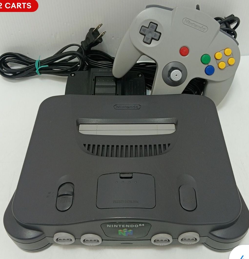🎮 1. Nintendo 64 Console (w/ Controller + Cables) – $75
