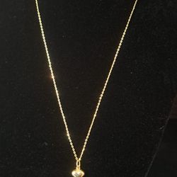 Cadena Y Dije De Oro Italiano 14k 18”