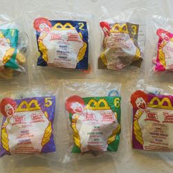 Disney Winnie the Pooh / The Tigger Movie 1999/2000 McDonalds Happy Meal Toys (Lot of 7) - New/Sealed   Winnie the Pooh Rabbit  Eeyore Piglet Piglet R