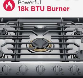 New Frigidaire Professional 36" Gas Cooktop with Power Plus PCCG3680AS
