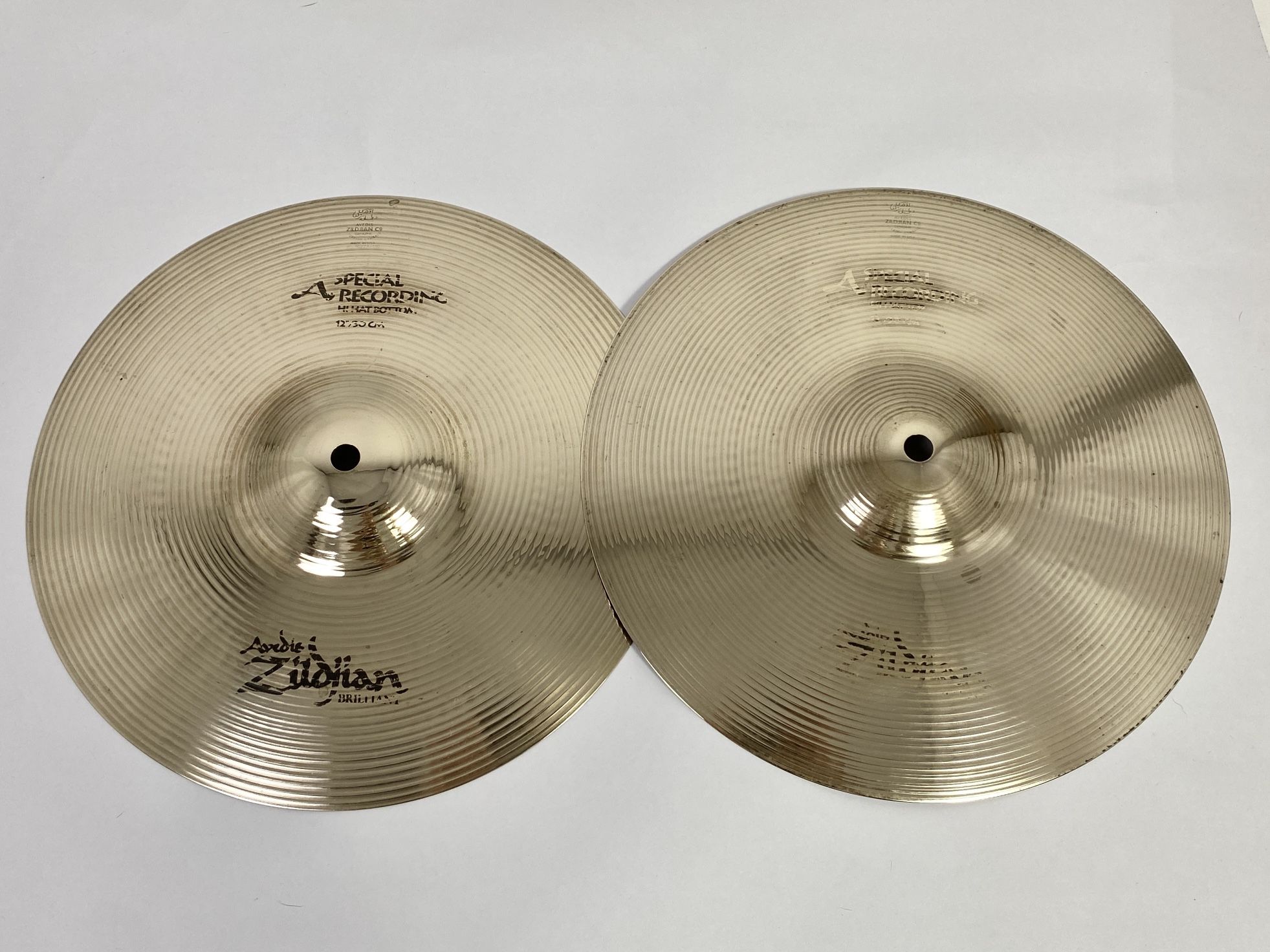 Zildjian 12” A Special Recording Hi Hat Cymbals – Brilliant