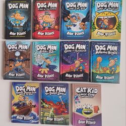 11 DOG MAN & CAT KID BOOKS