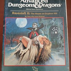Ravenloft I10 Adventure - II The House of Gryphon Hill 9181 Ad&d TSR 1986