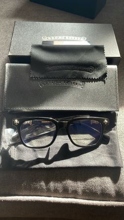 Black Chrome Heart Glasses (lowballs=block)