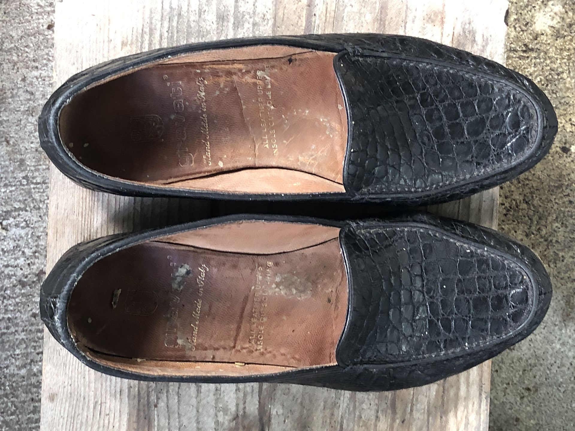 Graveti 523 Women’s Black Croc Print Slip On Dress Shoes for Sale in ...