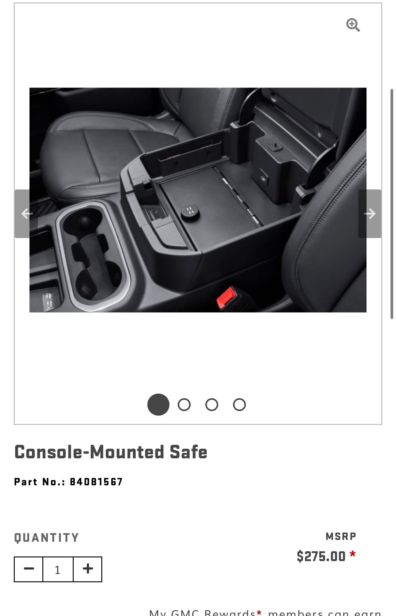 GMC / Chevy Truck Console Safe (2019-2022)