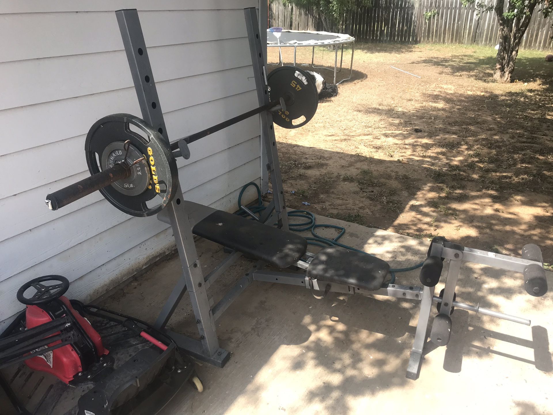 Weights and bench For sale $100 for everything