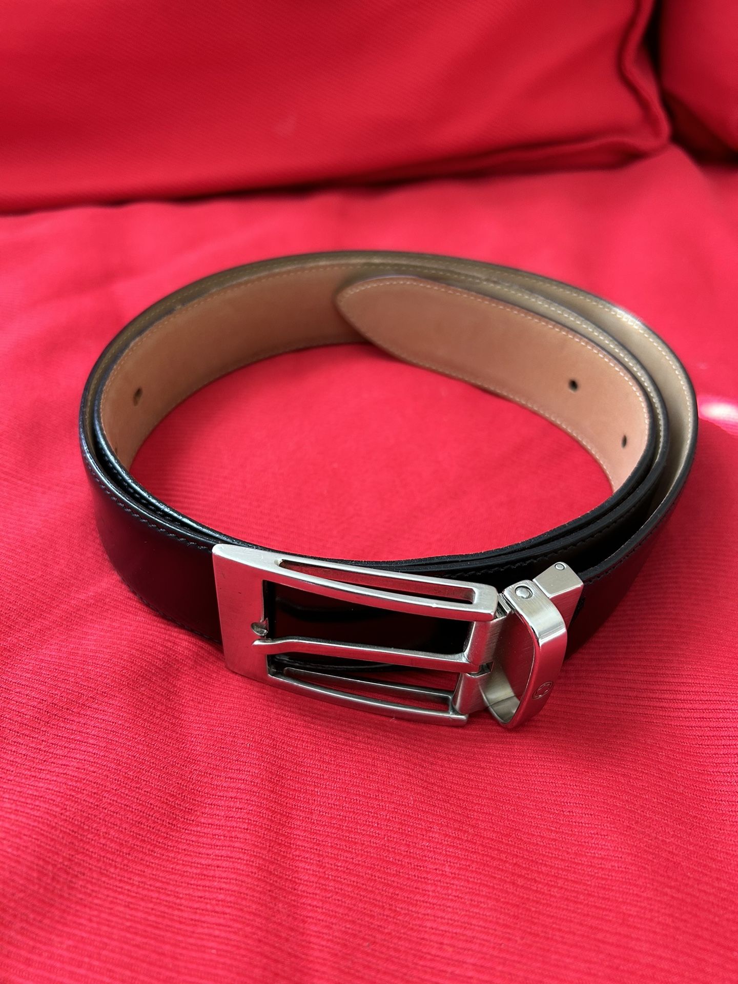 Montblanc Black Leather belt