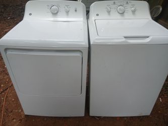 G E King Size  Capacity  washer and dryer