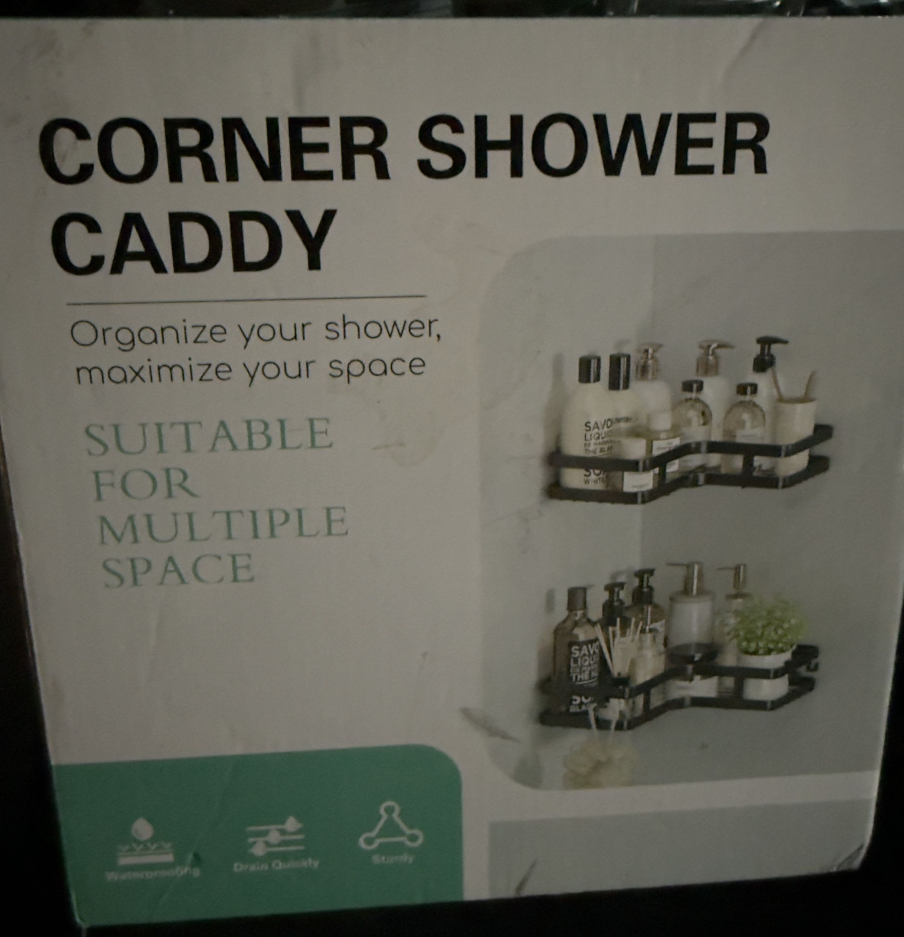 3pc Corner Shower Caddy