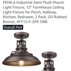Industrial Semi flush Mount. 