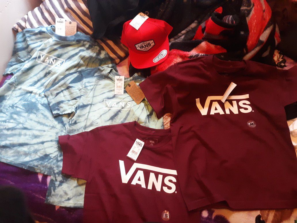 (New) Vans Clothes and Official Backpack
