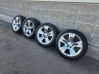 20" Chevy Silverado OEM rims used tires