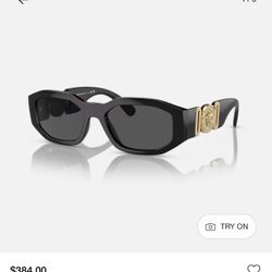 Black and Gold Biggie Versace Shades
