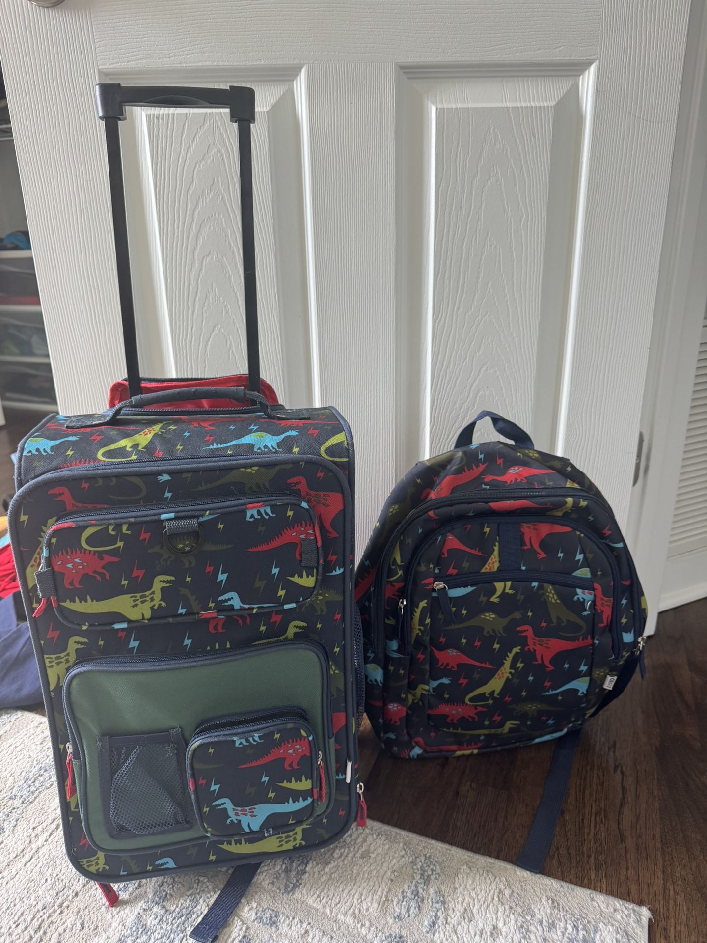 backpack and suitcase for a boy!