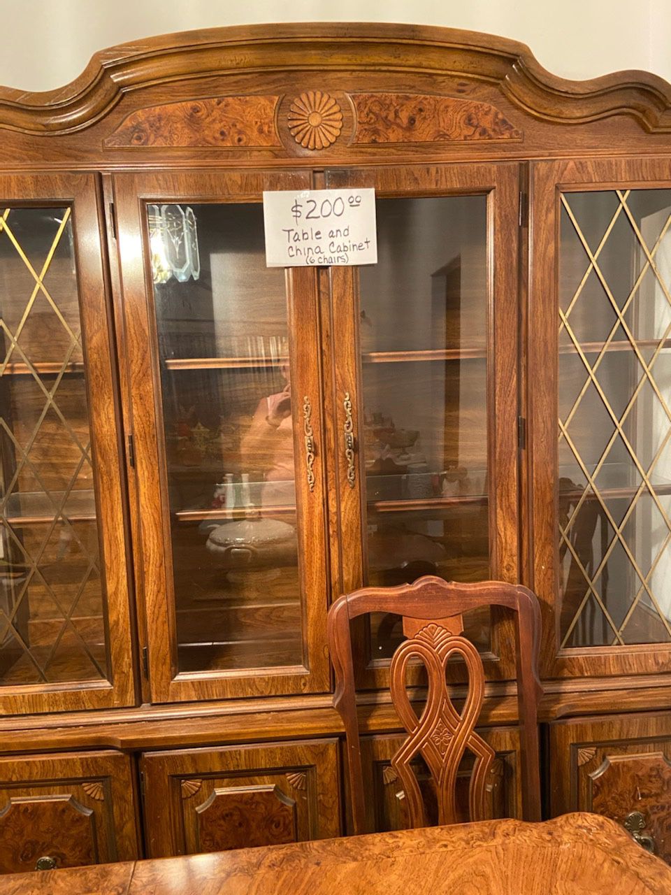 Table with 6 Chairs and China Cabinet