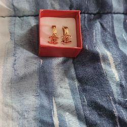 18K SOLID GOLD Earrings