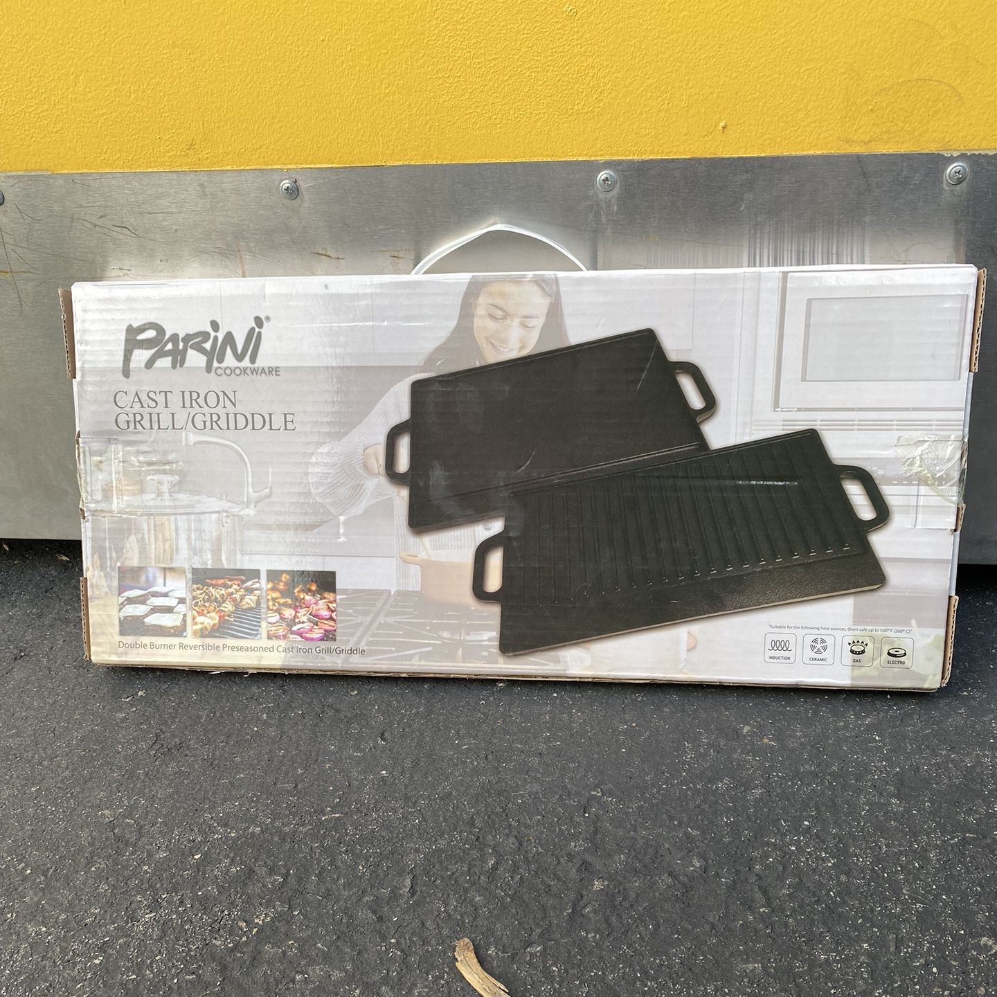 16.75 x 9.5 Cast Iron Reversible grill/griddle